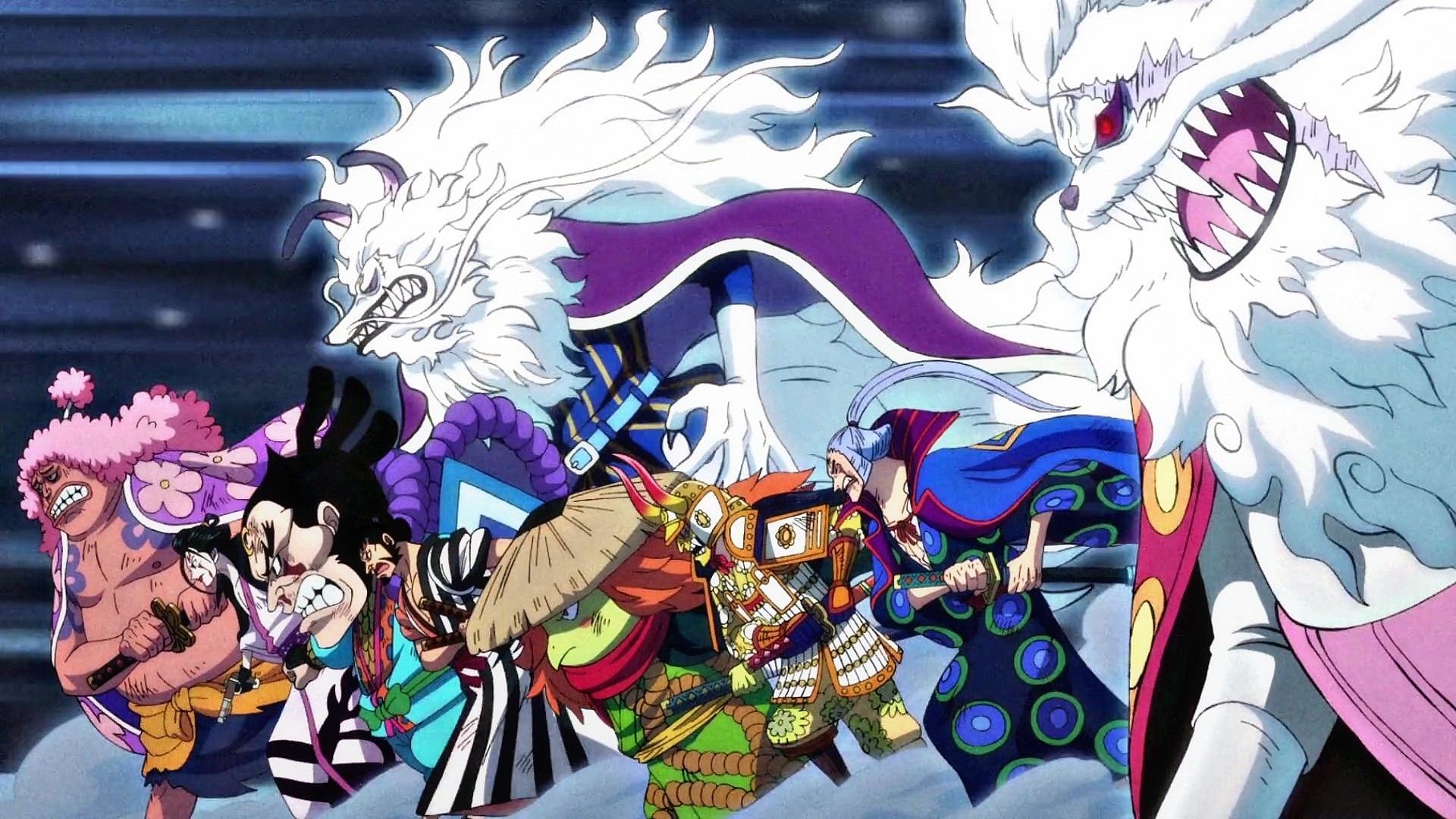 Izo and Ashura Doji were the only casualties among the Red Scabbards, despite others suffering worst injuries (Image via Eiichiro Oda/Shueisha, One Piece)
