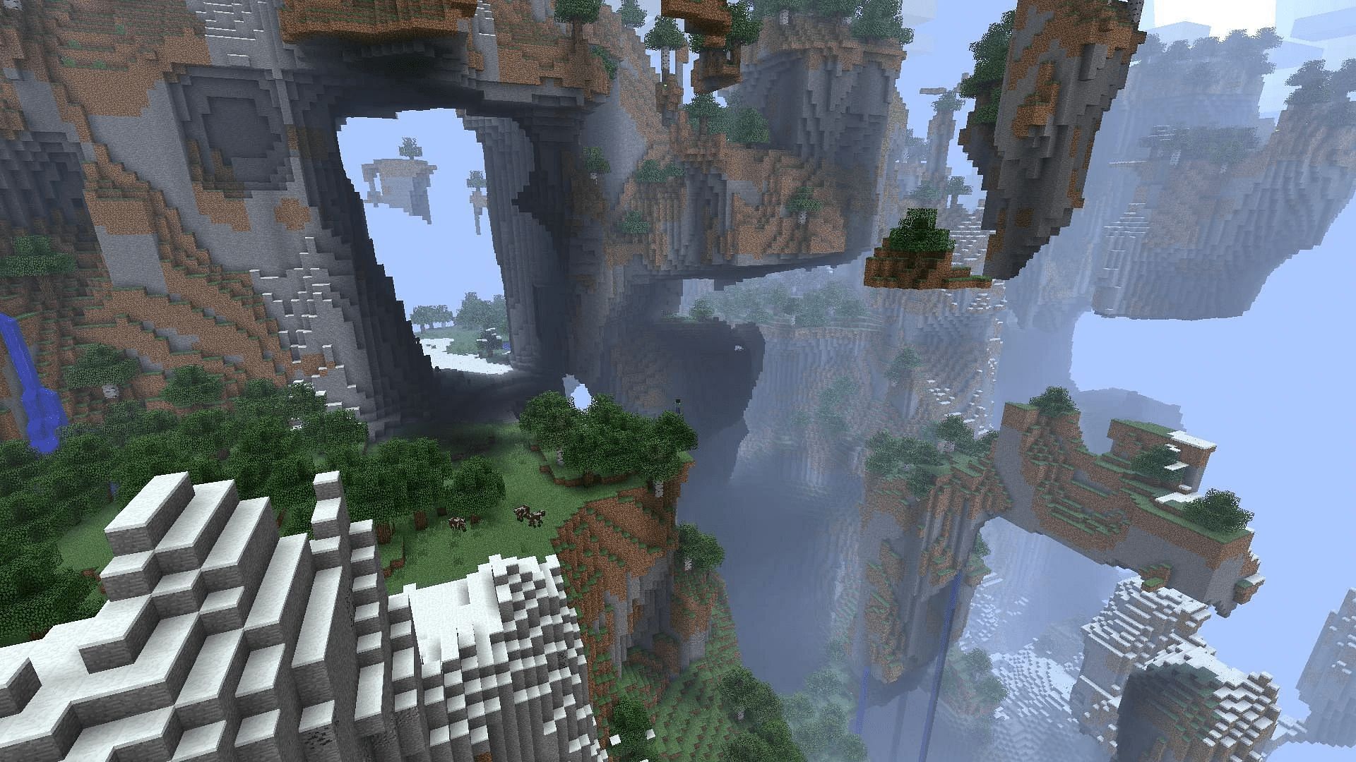 An amplified world type in Minecraft (Image via Minecraft Wiki)