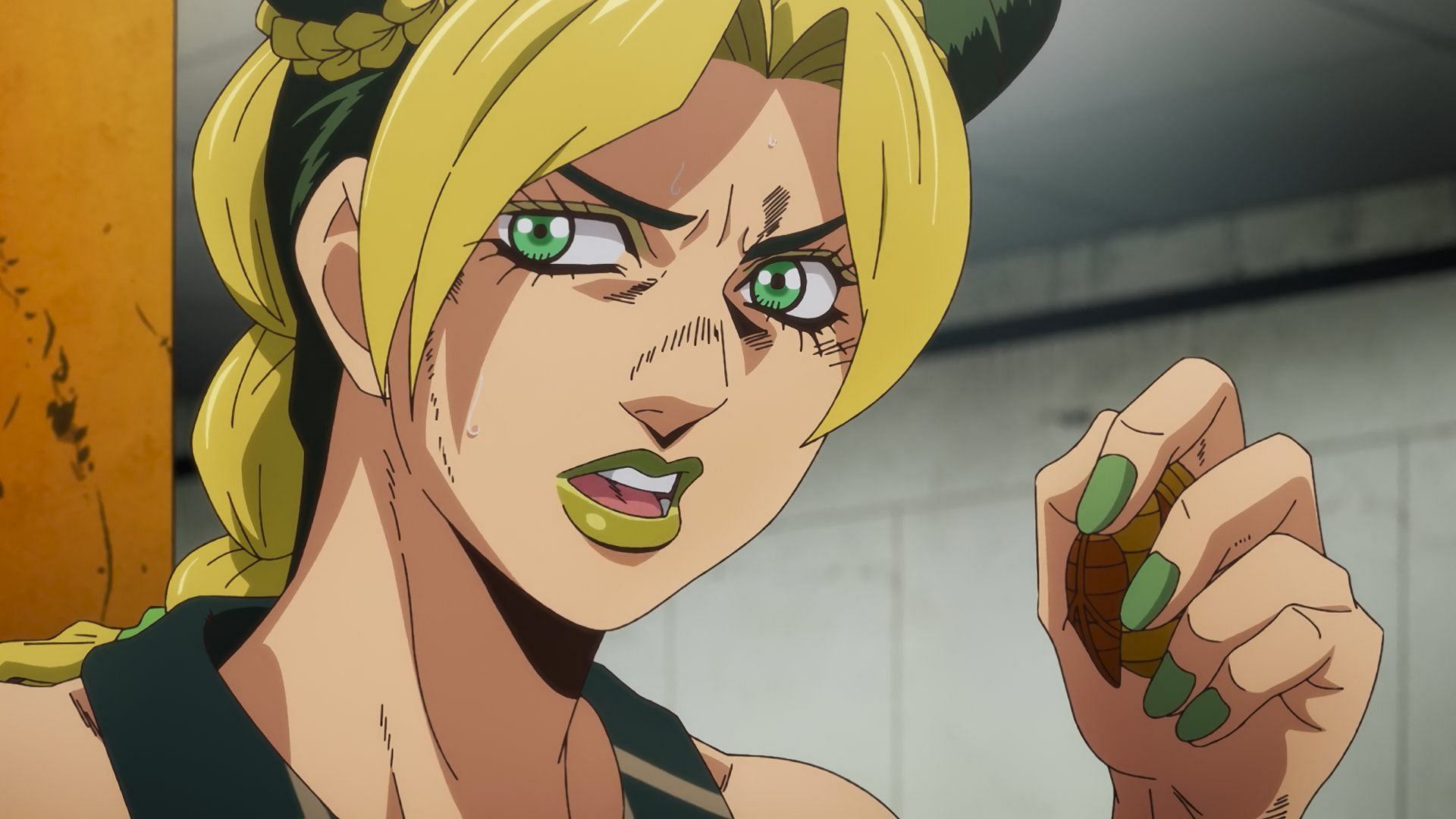 Jolyne as seen in the series&#039; anime (Image via David Productions)