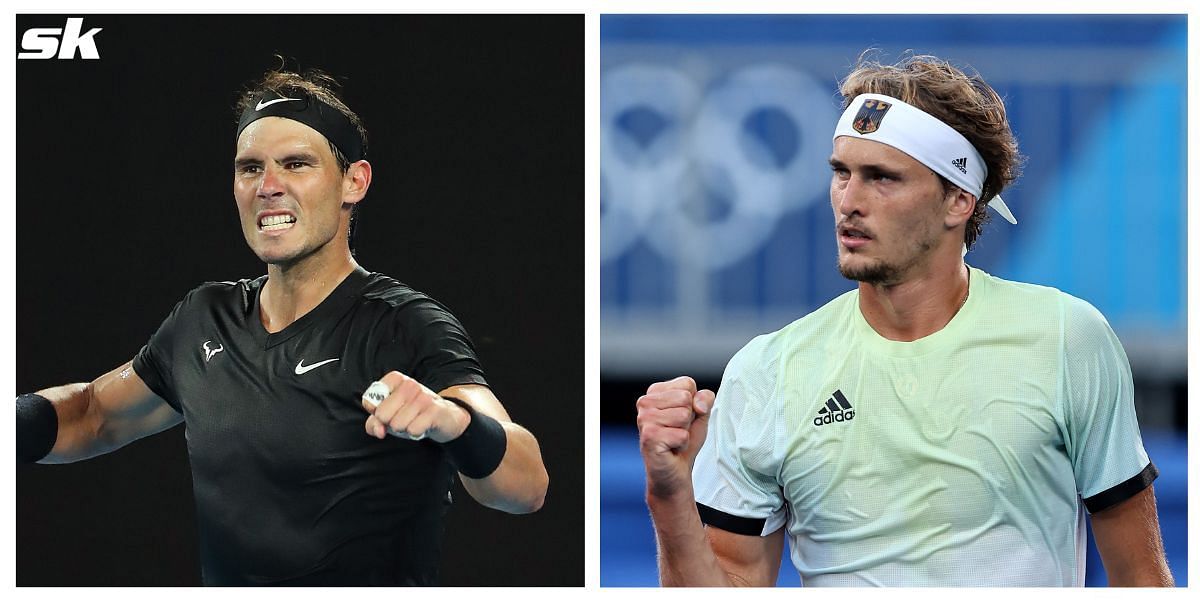 Rafael Nadal (left) or Alexander Zverev could end the year as World No. 1.