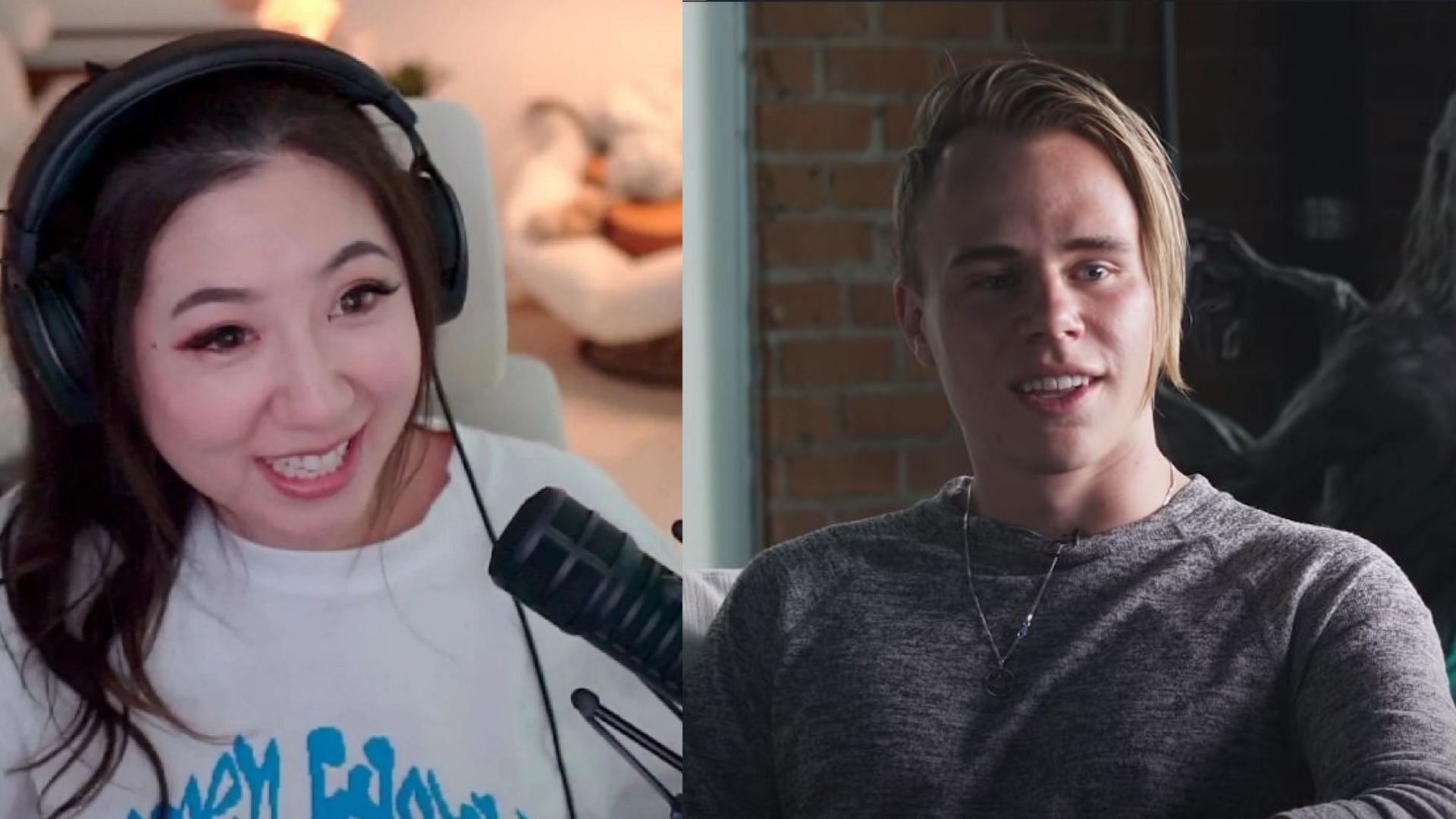 Fuslie hits back at Blaustoise by making fun of his old haircut on livestream (Image via Sportskeeda)