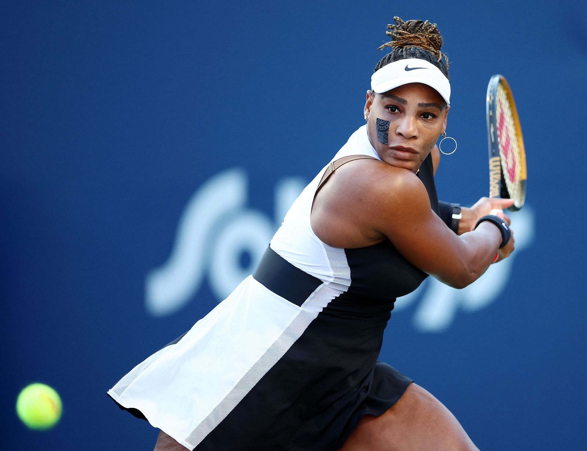 Williams during her match in Montreal.