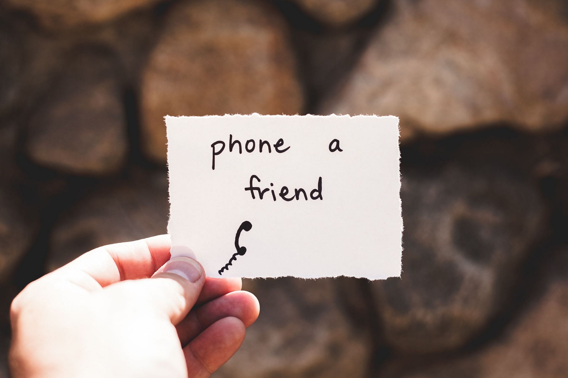 When you feel out of touch, get in touch. (Photo by dustin belt via unsplash)