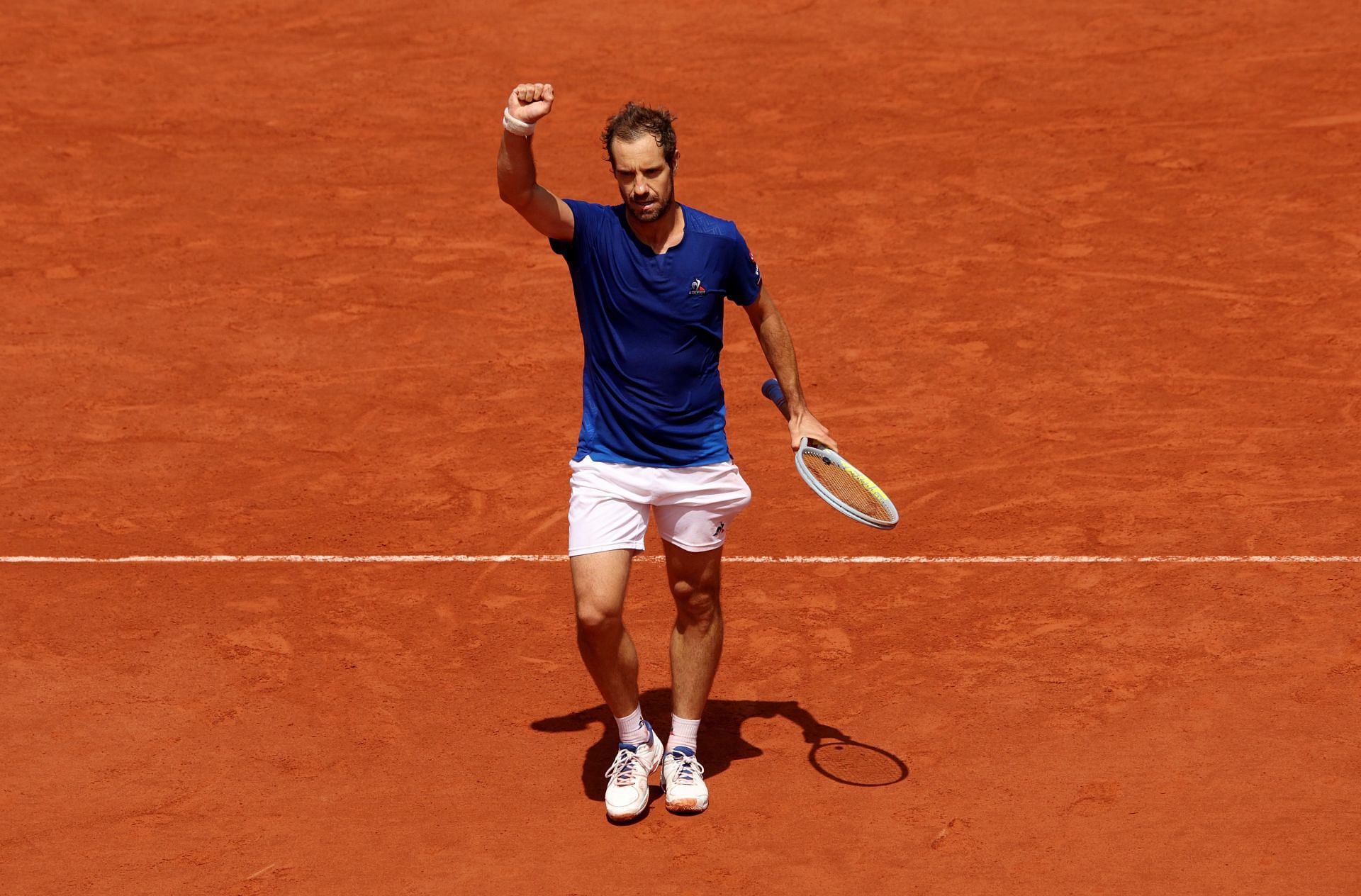 Gasquet at the 2022 French Open.