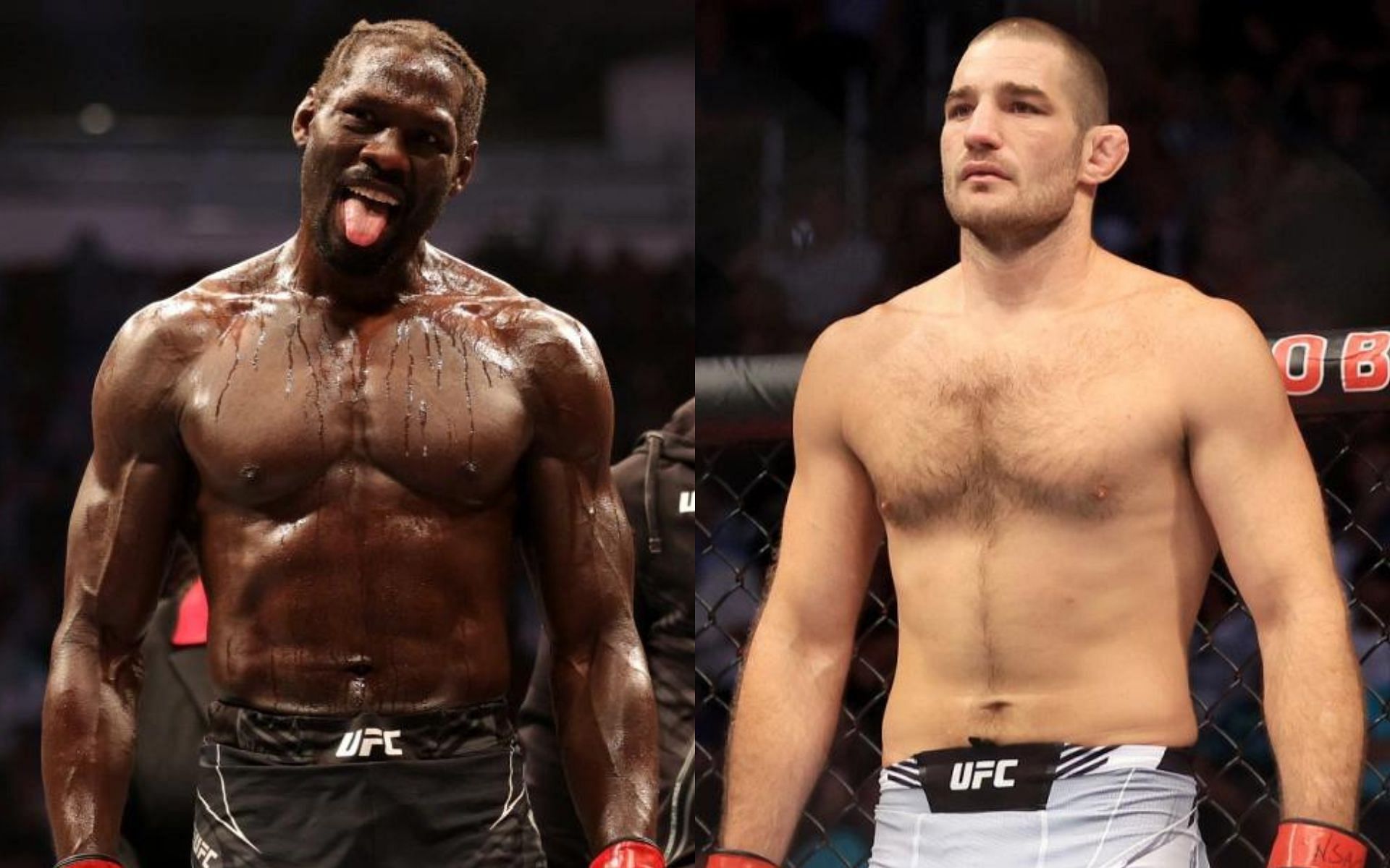 Jared Cannonier (left) and Sean Strickland (right) [Photo credit: @ufc and @mmahjunkie on Instagram]