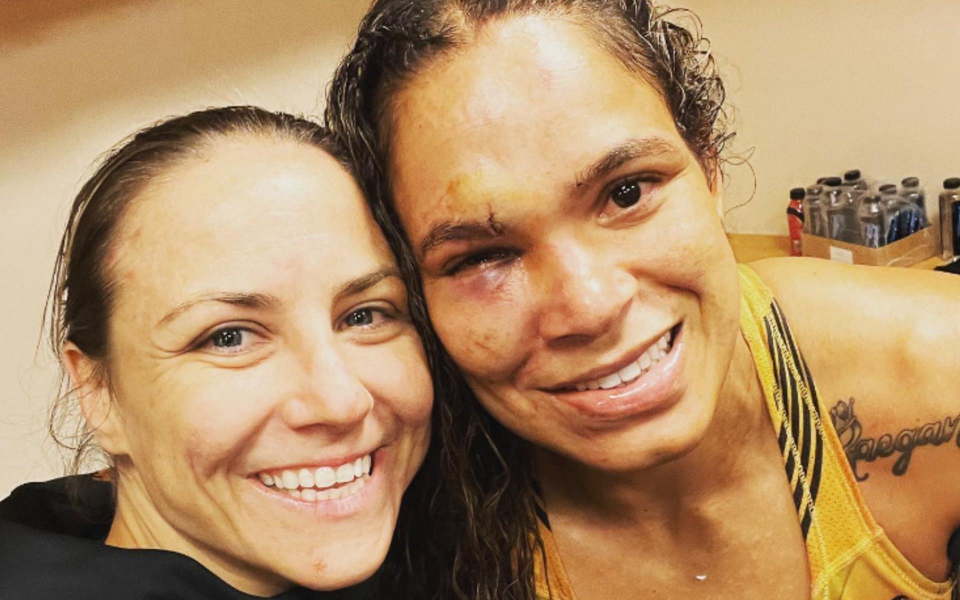 Nina Nunes (left), Amanda Nunes (right) [Images courtesy of @ninaansaroff on Instagram]