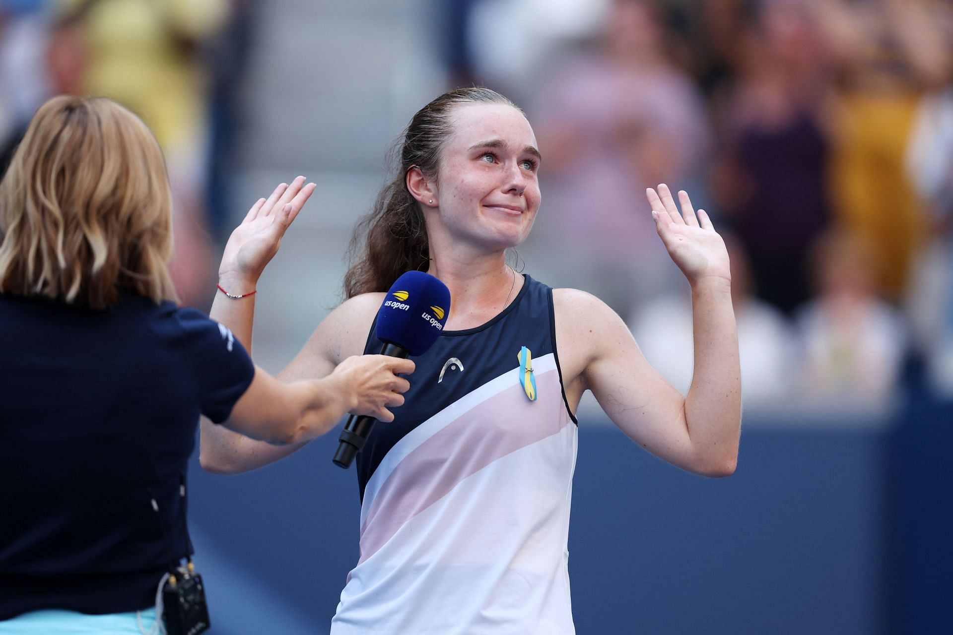 Daria Snigur pulled off the upset of the US Open by beating Simona Halep in the first round