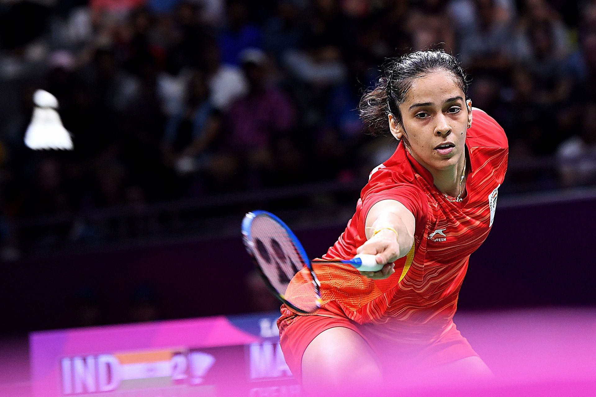 Saina Nehwal in action at the 2018 Commonwealth Games (Image courtesy: Getty)