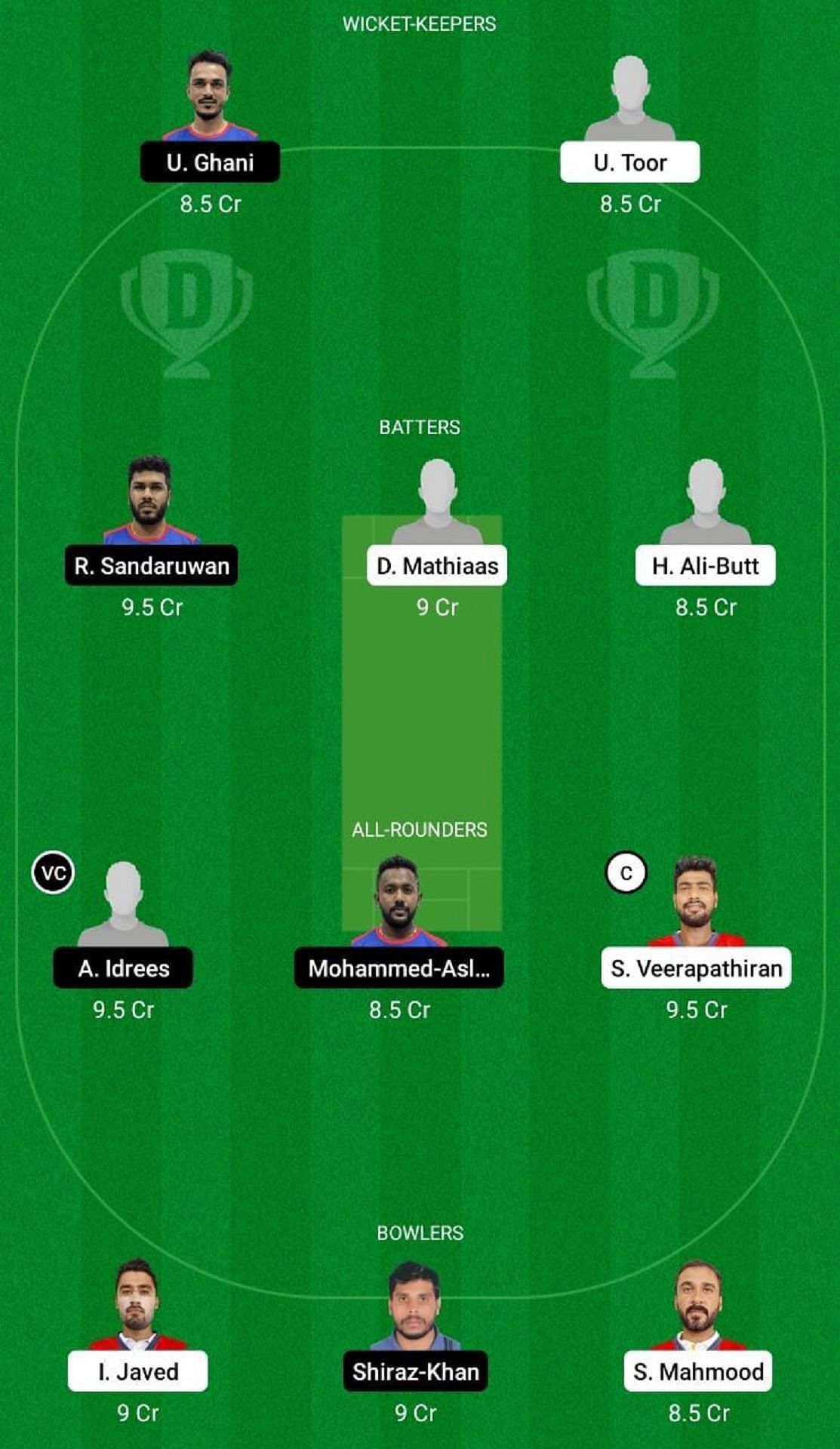 BAH vs KUW Dream11 Fantasy Suggestion #1