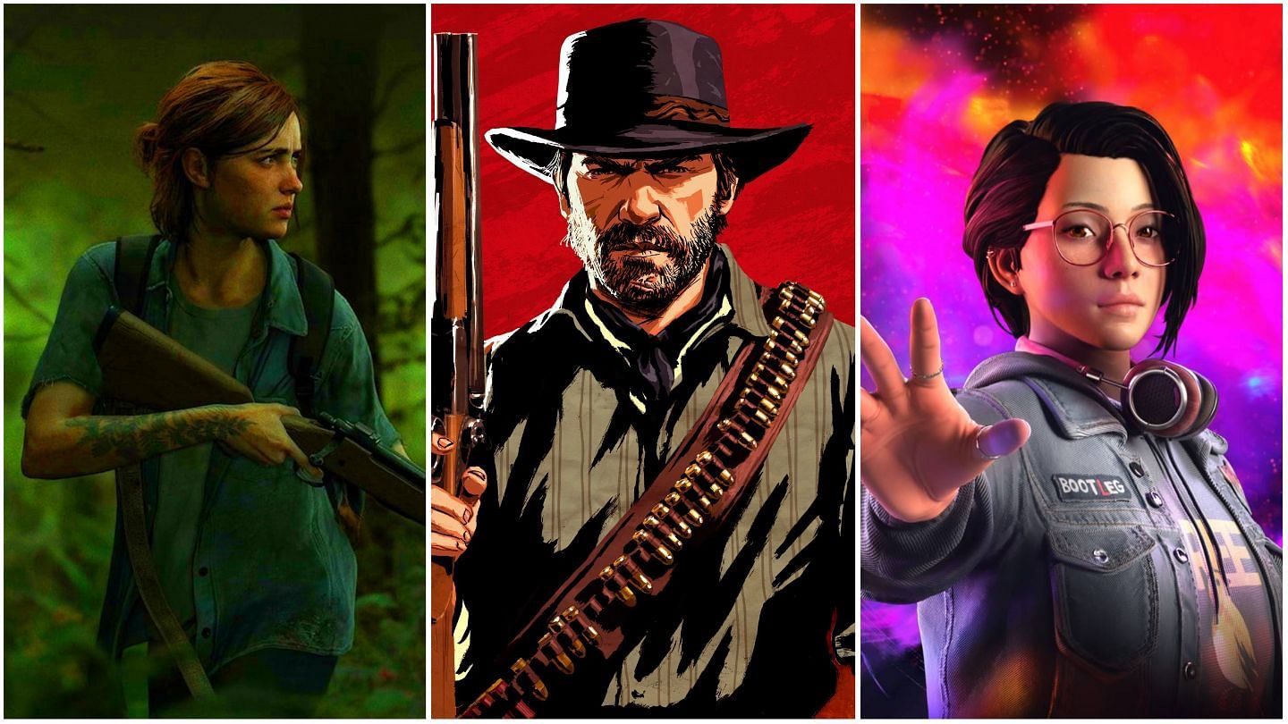 Some great story-driven video games to get into in 2022 (Image via Naughty Dog, Rockstar Games &amp; Square Enix)