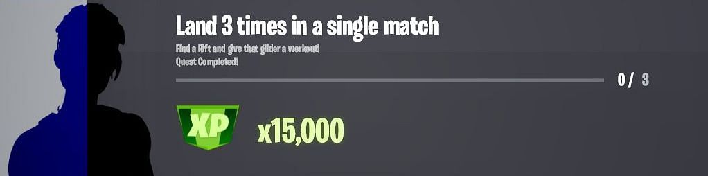 Redeploy and land three times in a single match to earn 15,000 XP in Fortnite (Image via Twitter/iFireMonkey)