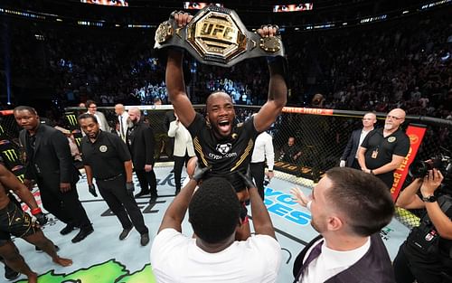 Leon Edwards following his UFC 278 victory [Image courtesy of @btsportufc/Twitter]