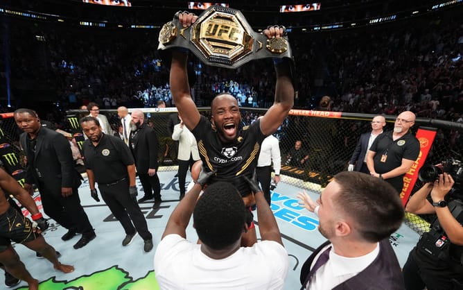 Watch: Fans go crazy as newly crowned welterweight champion Leon Edwards enters after party following spectacular KO win at UFC 278