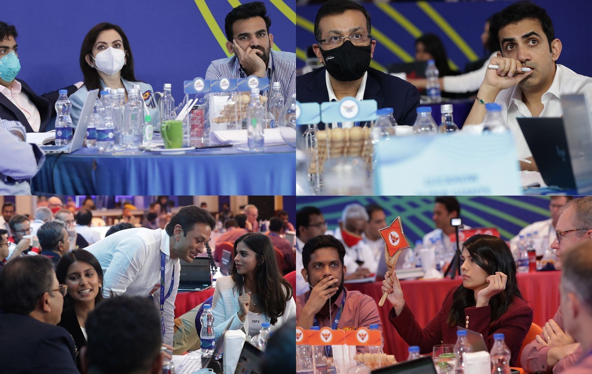Snapshots from the IPL 2022 mega auction. Pic: BCCI