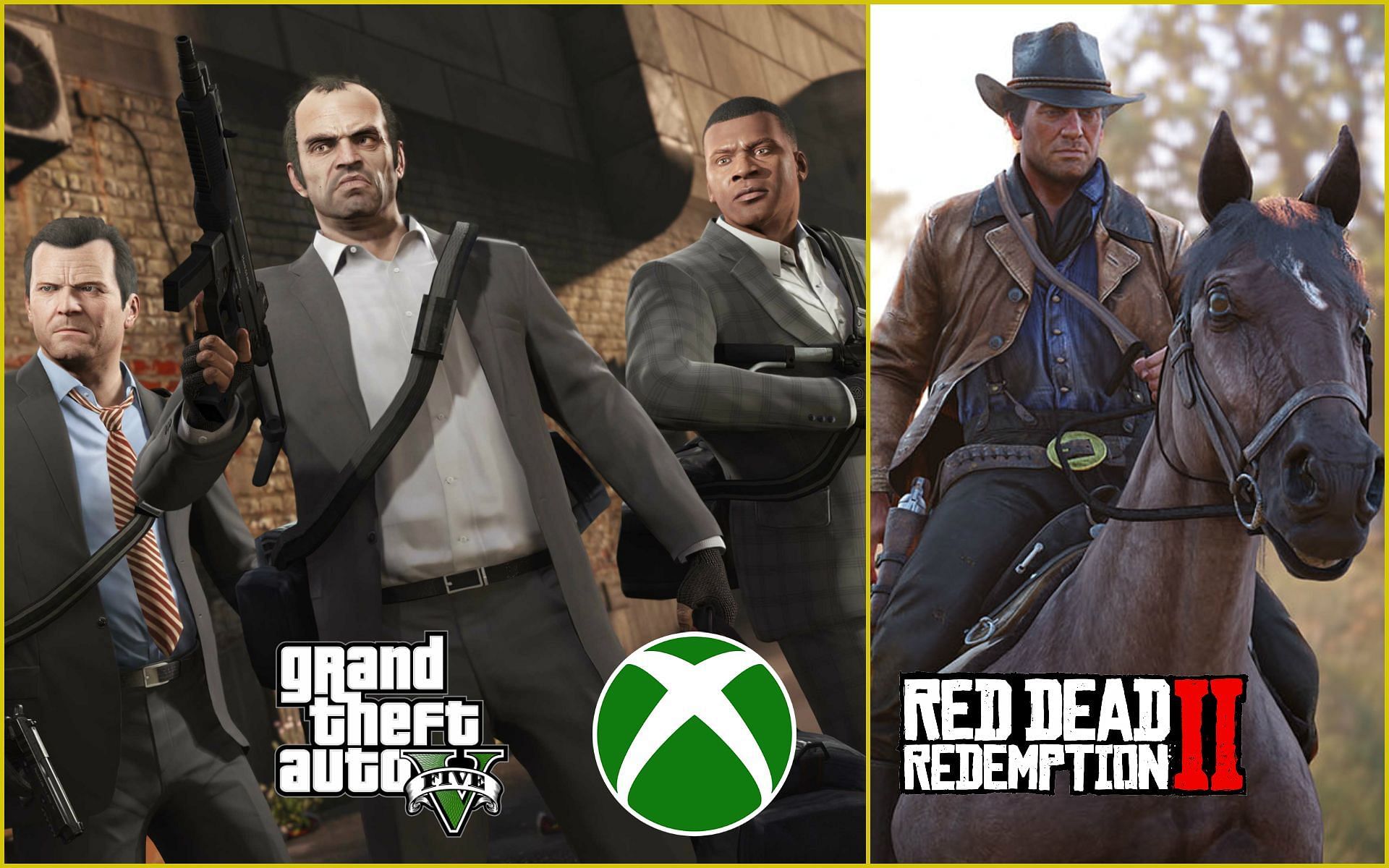 GTA 5 and RDR2 might soon be available for streaming on Xbox (Image via Sportskeeda)