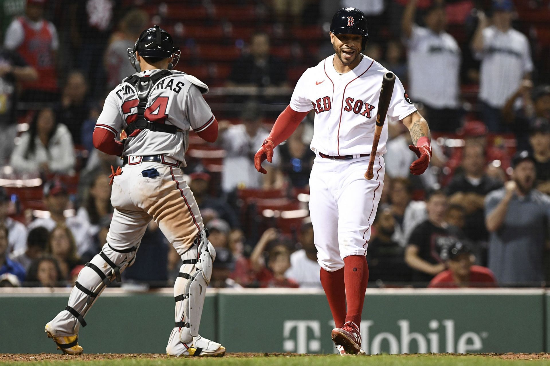 Tommy Pham after the game ending strike out