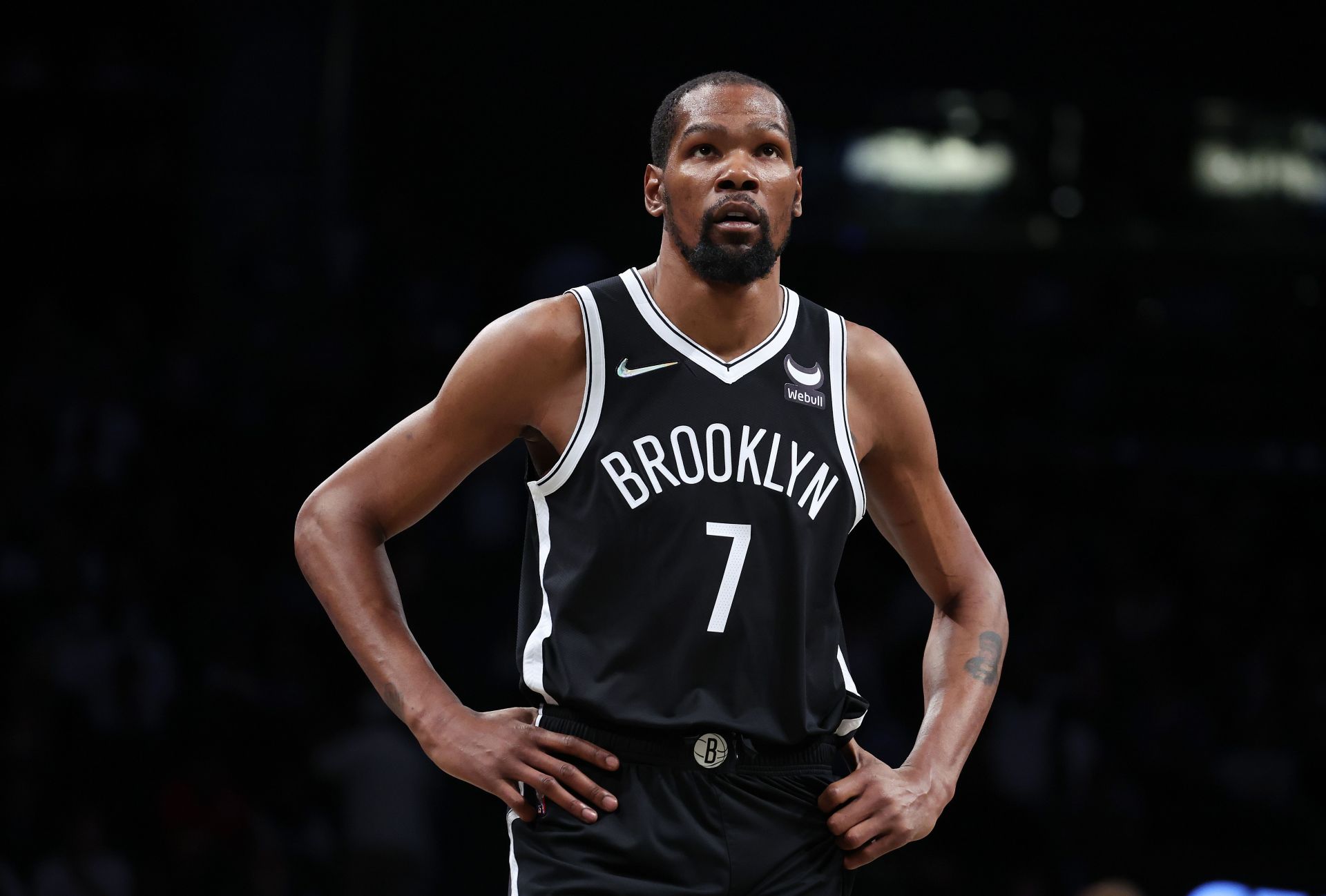 Kevin Durant during a game against the Dallas Mavericks.