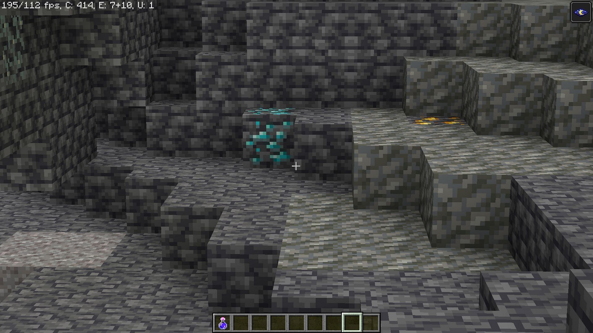 Diamond ores are most common at Y level -58 (Image via Mojang)