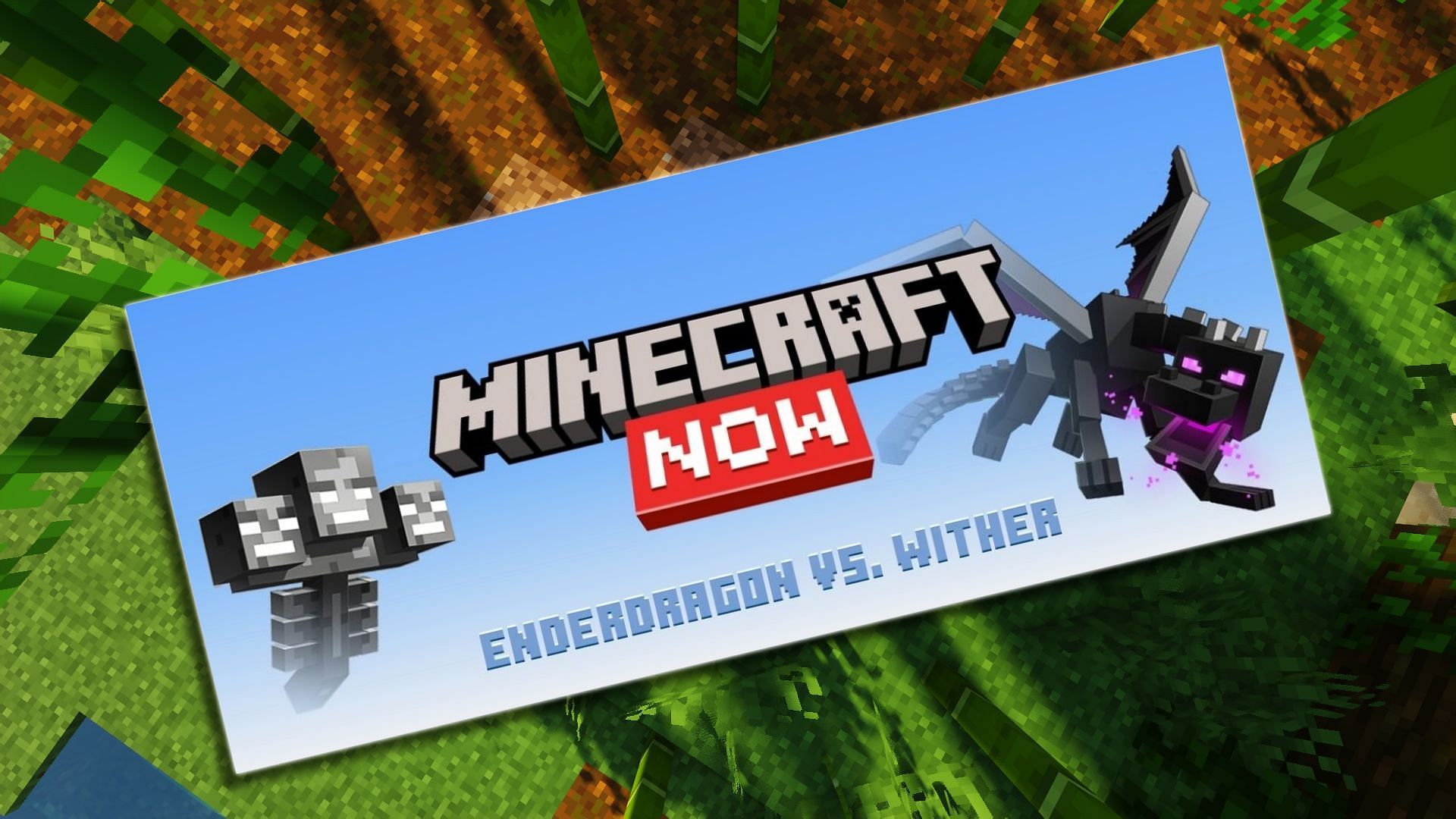 The Minecraft Now August logo (Image via Mojang)