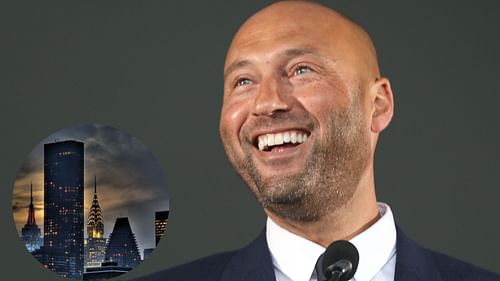 Derek Jeter; Trump Tower (left inset)