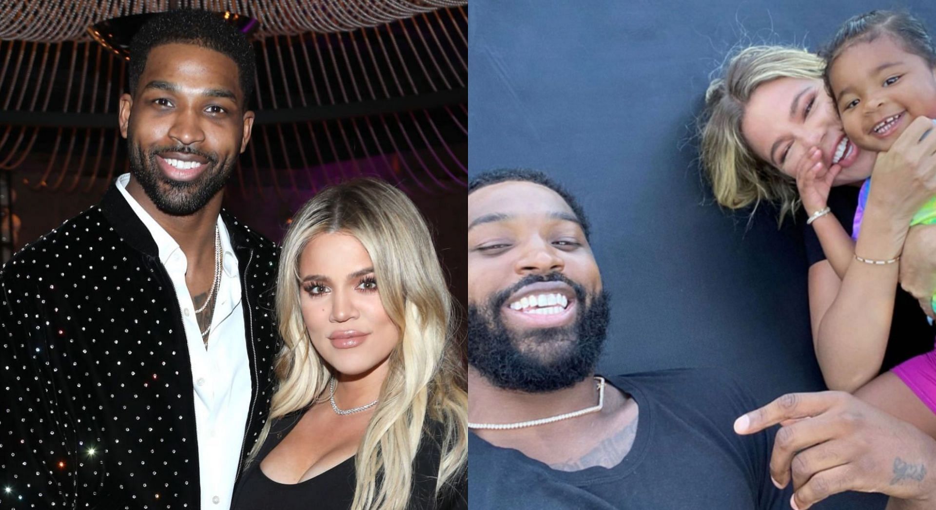 Khloe Kardashian and Tristan Thompson have reportedly welcomed a son through surrogacy (Image via Getty Images and Tristan Thompson/Instagram)