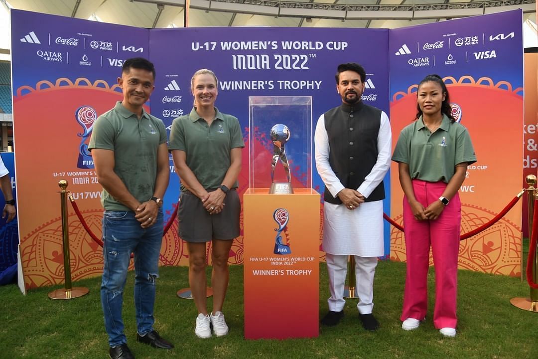 As a result of the suspension being revoked, the FIFA U-17 Women&rsquo;s World Cup 2022 will be held in India as planned (Image Courtesy: Indian Football Instagram)