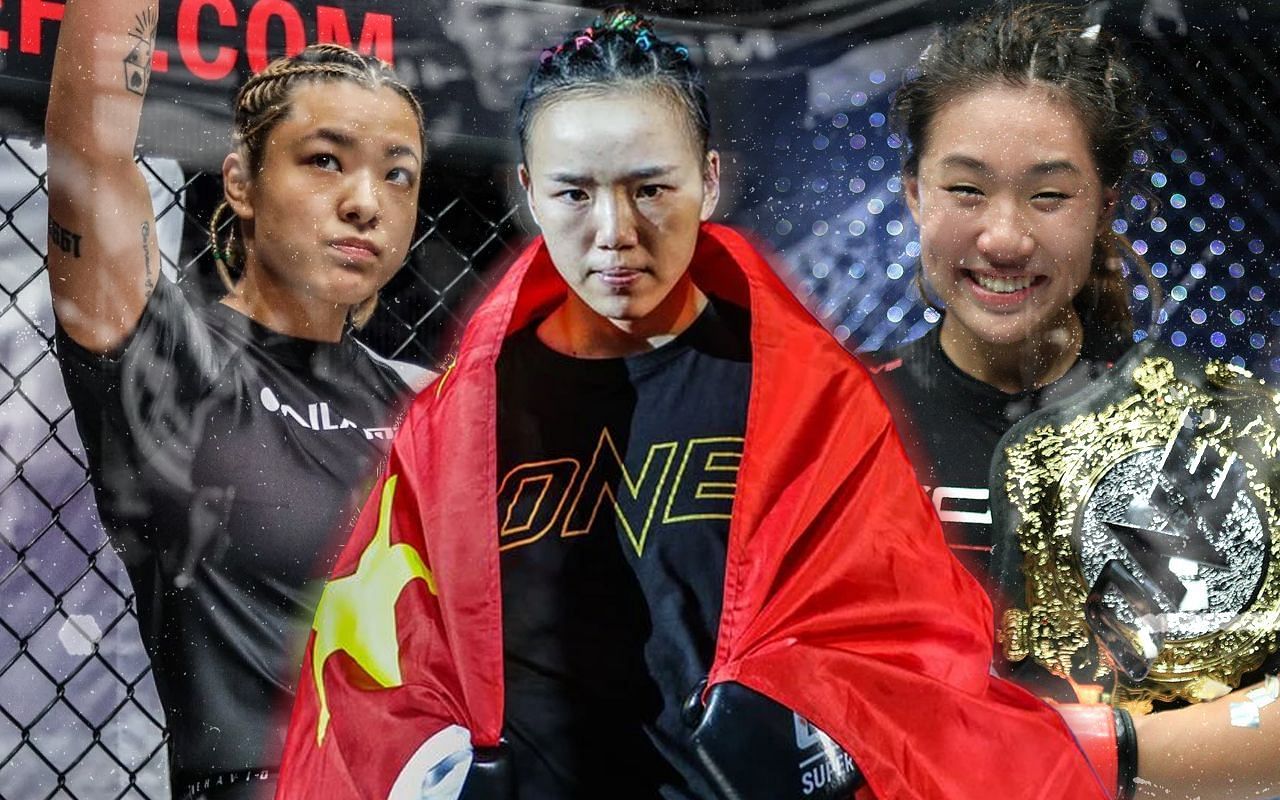 Itsuki Hirata, Lin Heqin, and Angela Lee [Photo Credits: ONE Championship]