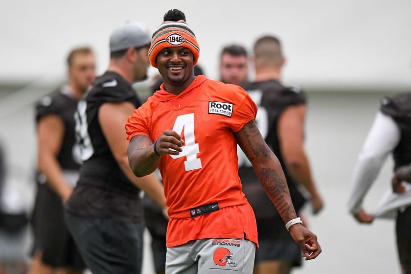 Deshaun Watson Wearing Cleveland Brown 1946 Shirt