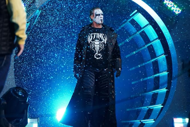 When was the last time Sting appeared on WWE television?