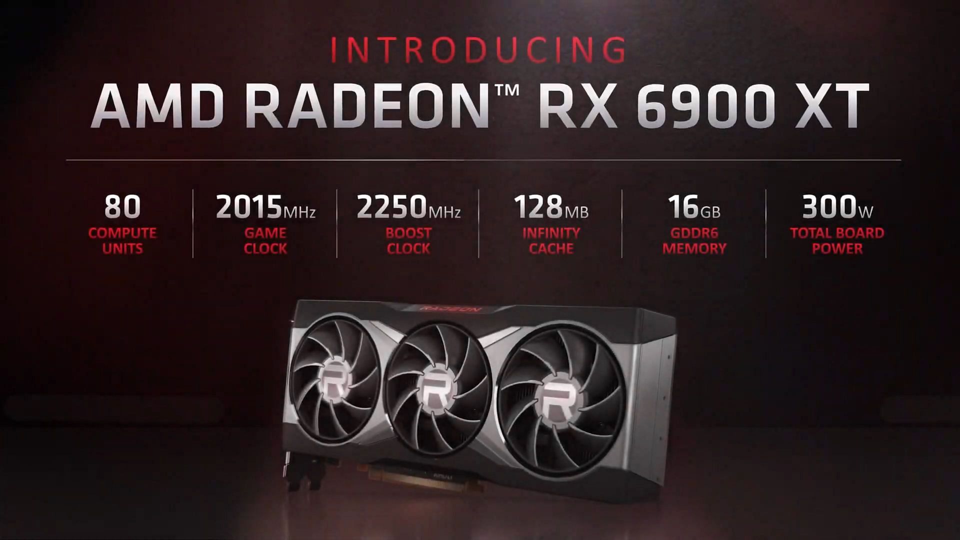 The AMD Radeon RX 6900 XT (Image via AMD)