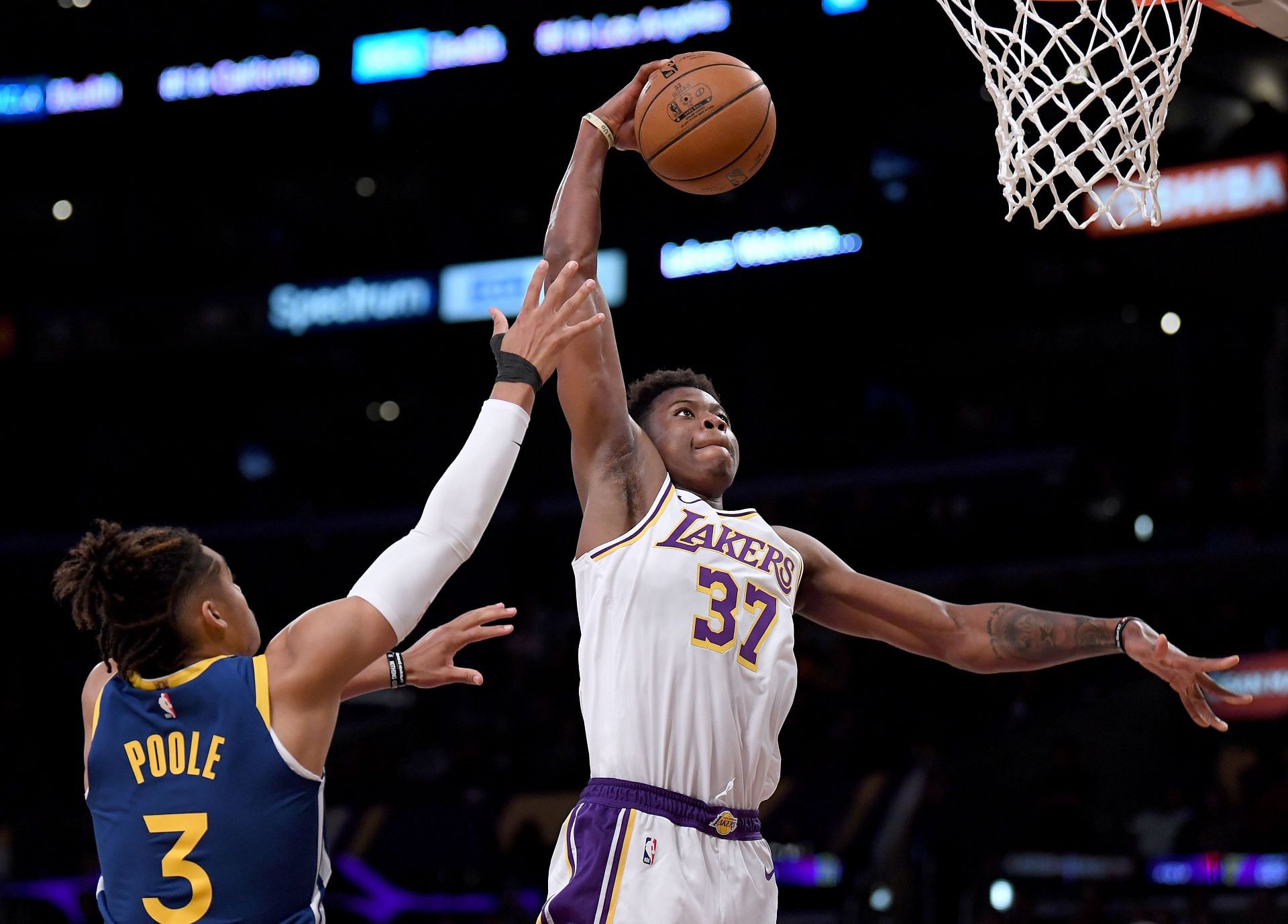 Kostas Antetokounmpo in action for the LA Lakers during the 2019-20 NBA season