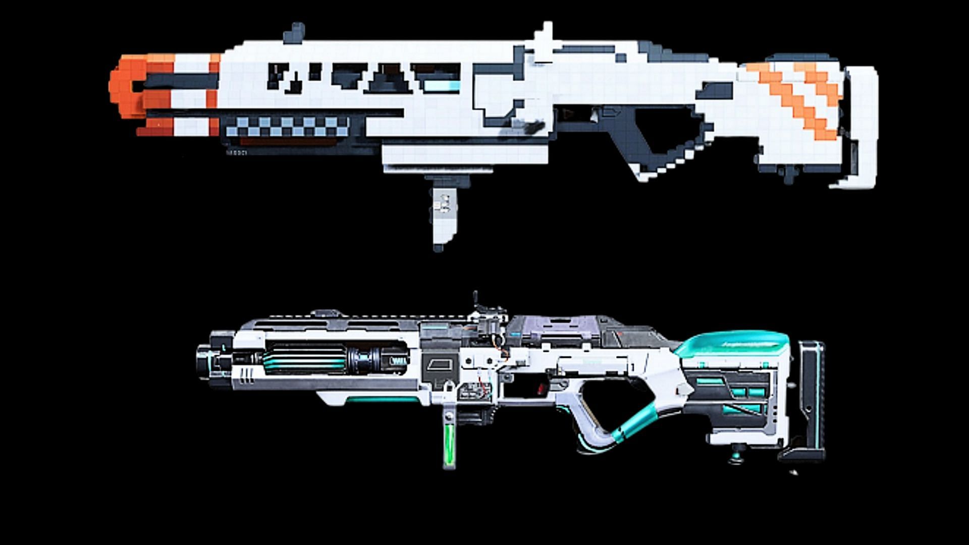 Some available blueprints of the EX1 in-game (Image via Activision)