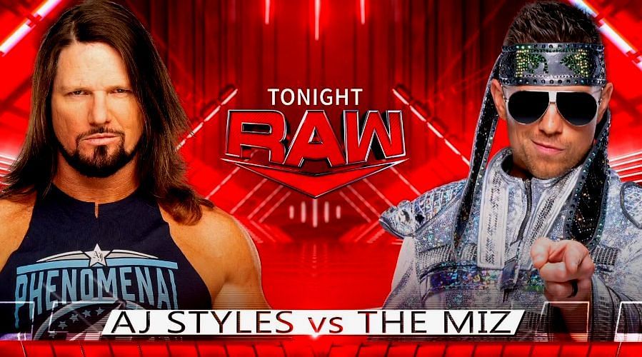 AJ Styles and The Miz had a classic confrontation in RAW's main event