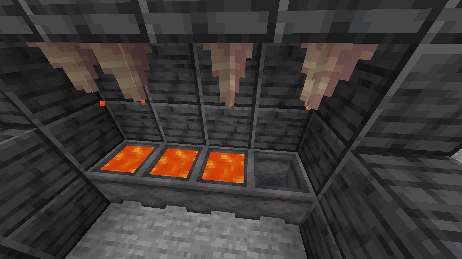 The pointy dripstone must be placed directly under the cauldron (Image via Mojang)