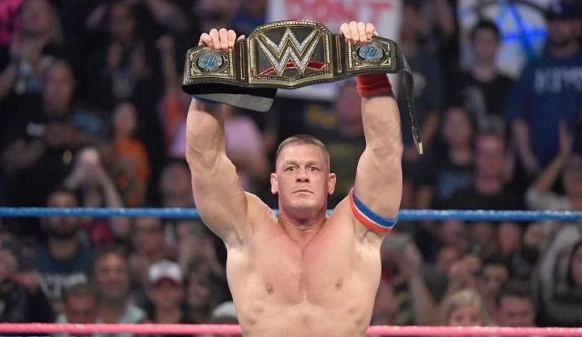 John Cena after winning his 16th WWE Championship