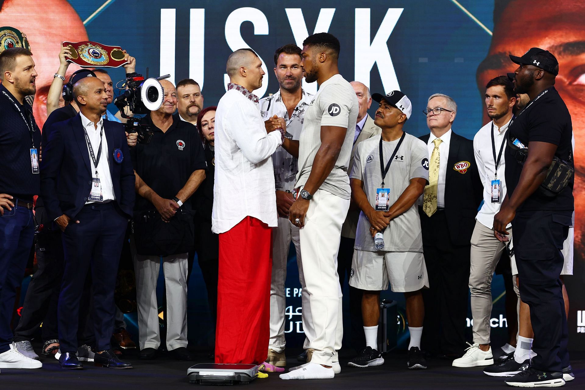 Oleksandr Usyk vs. Anthony Joshua 2 - Weigh-In face off