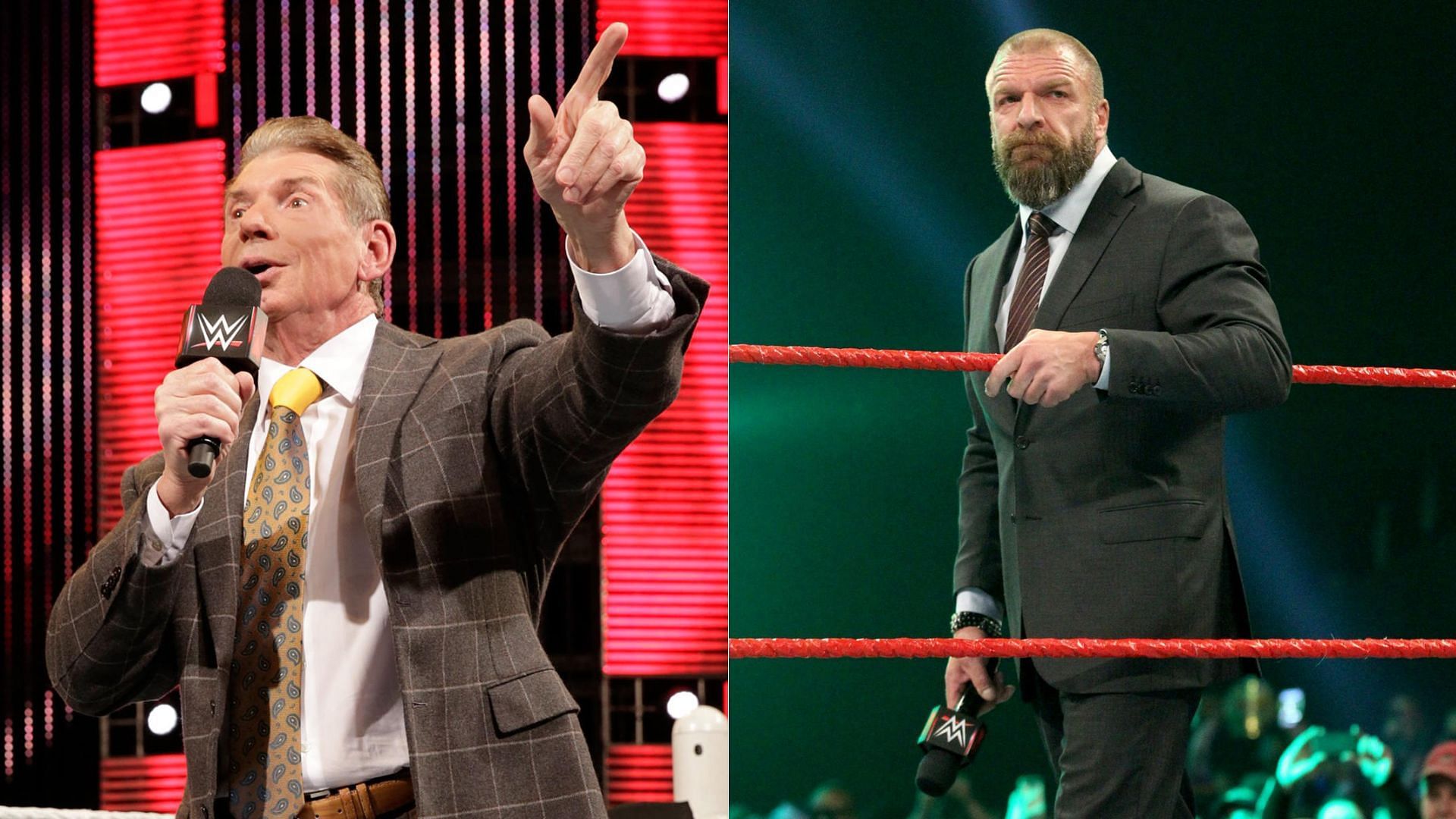 Vince McMahon (left); Triple H (right)