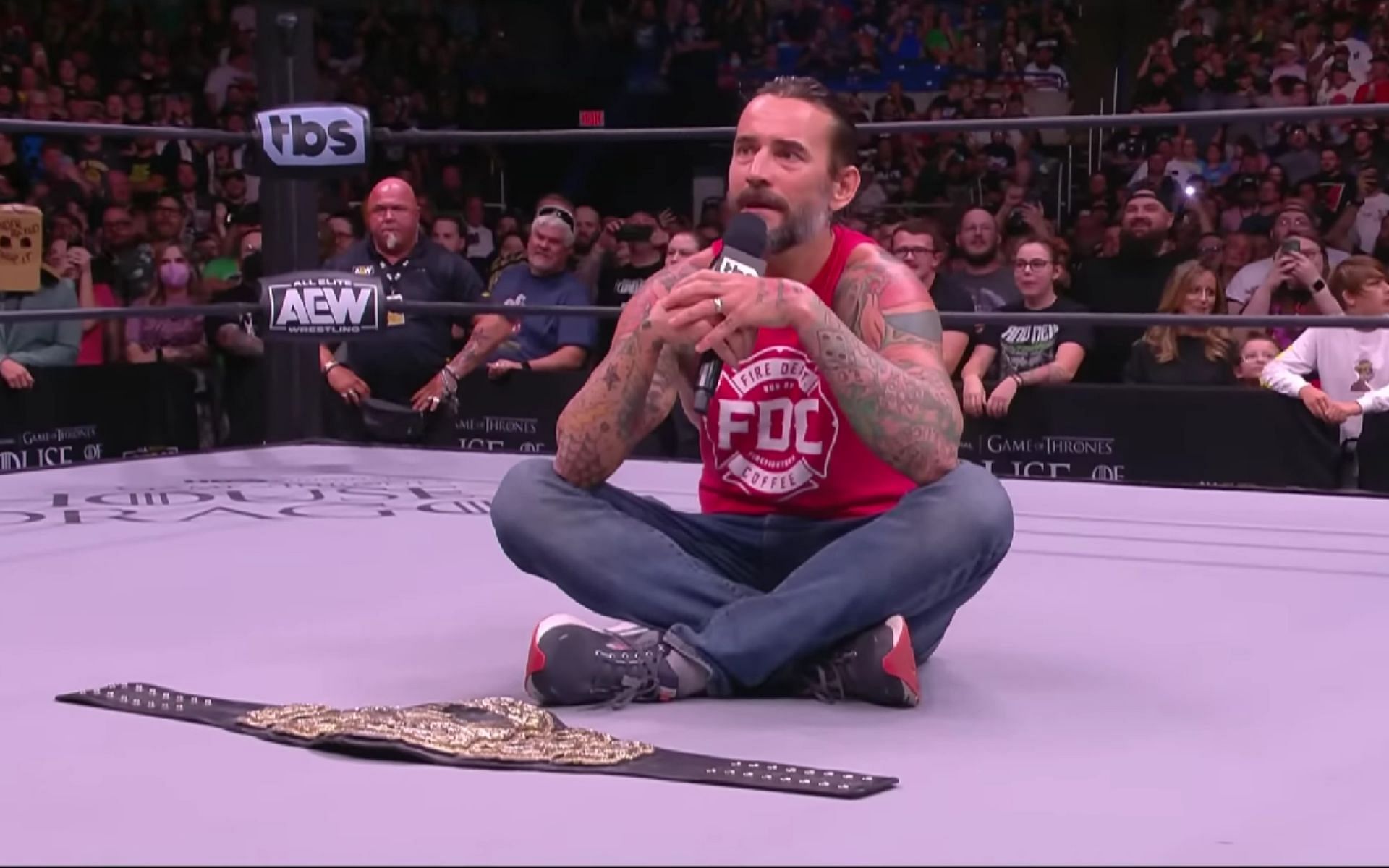 CM Punk had a fiery segment on Dynamite last night.