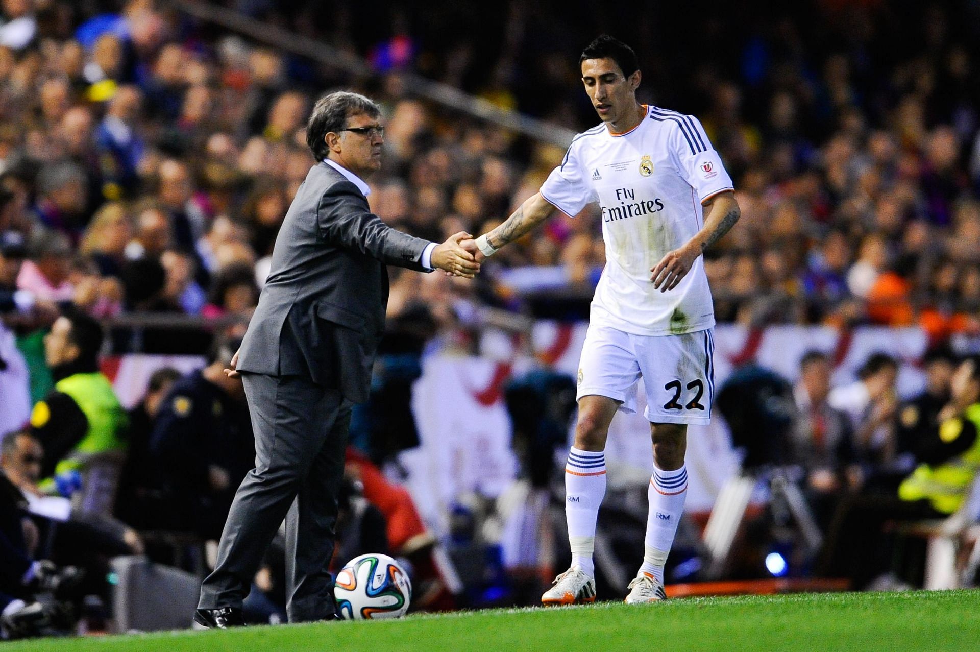 Di Maria has played for both Manchester United and Real Madrid