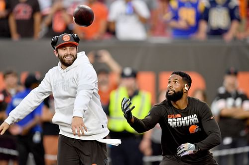 Baker Mayfield (left) and Odell Beckham Jr. have both departed Cleveland to move onto greener pastures