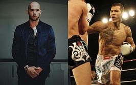 What is Andrew Tate's kickboxing record?