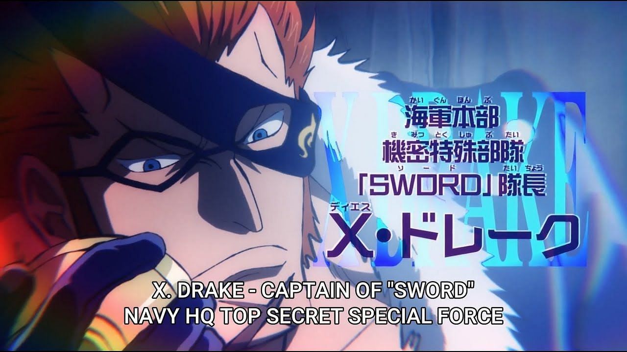 X. Drake introduced as the captain of SWORD (Image via Toei Animation)