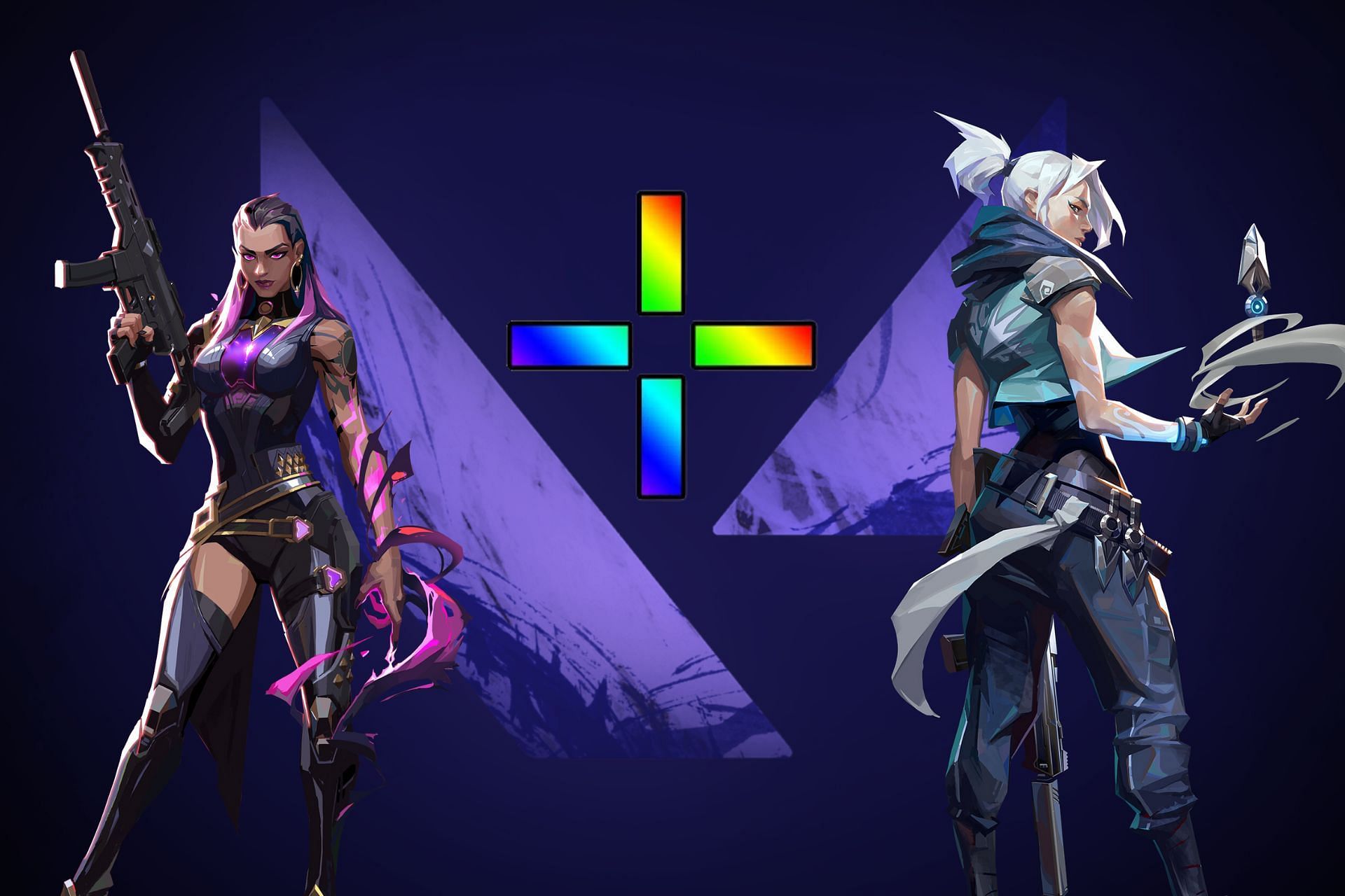 Valorant&#039;s new crosshair customization options will let players choose any color and tweak the horizontal and vertical lines (Image via Sportskeeda)