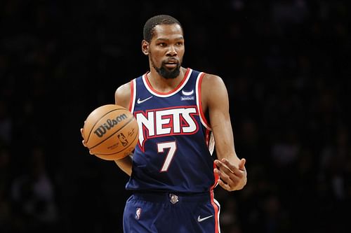 KD in action against the Houston Rockets for the Brooklyn Nets