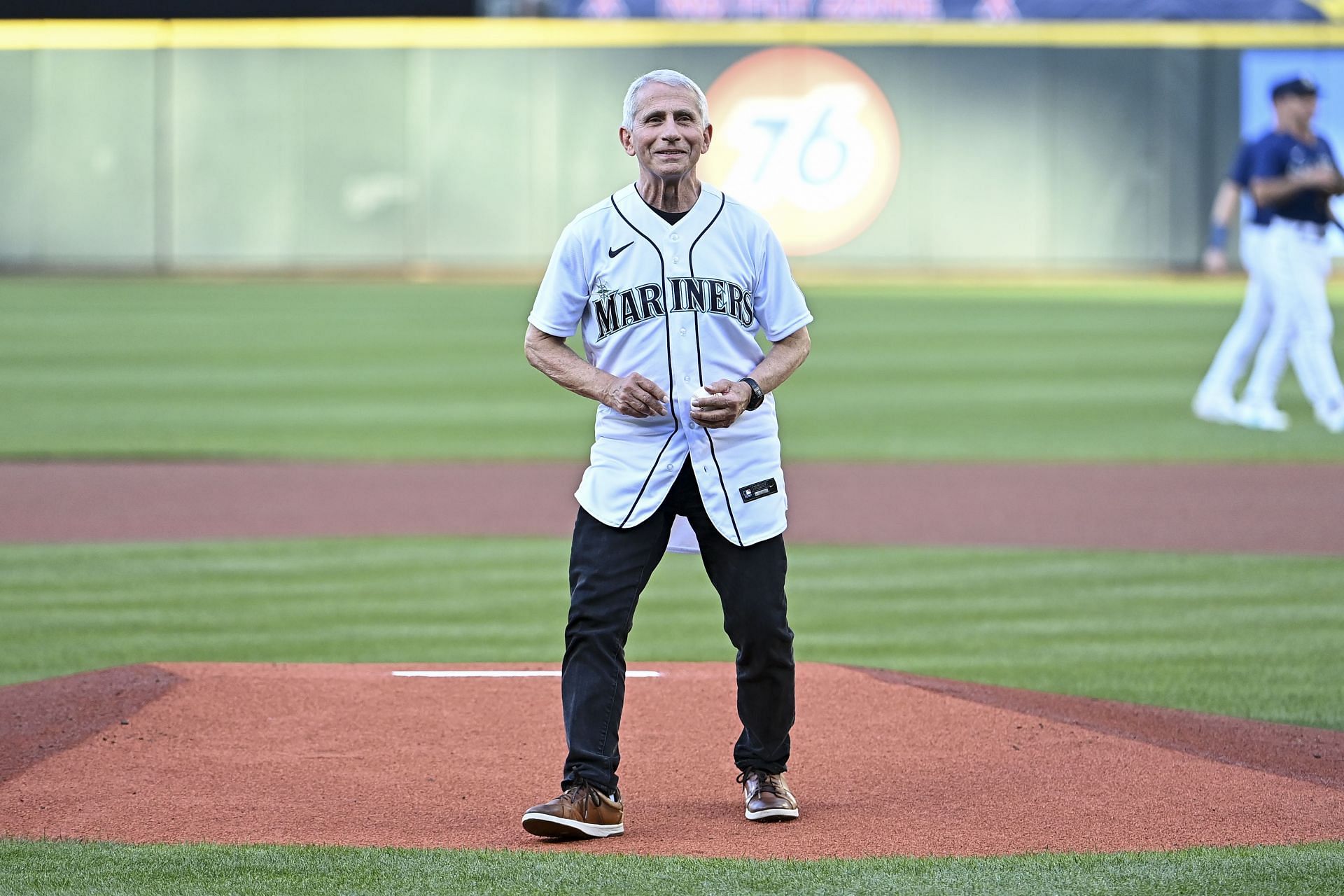 Dr. Anthony Fauci was booed when he threw out the first pitch at the New York Yankees v Seattle Mariners game on August 9.