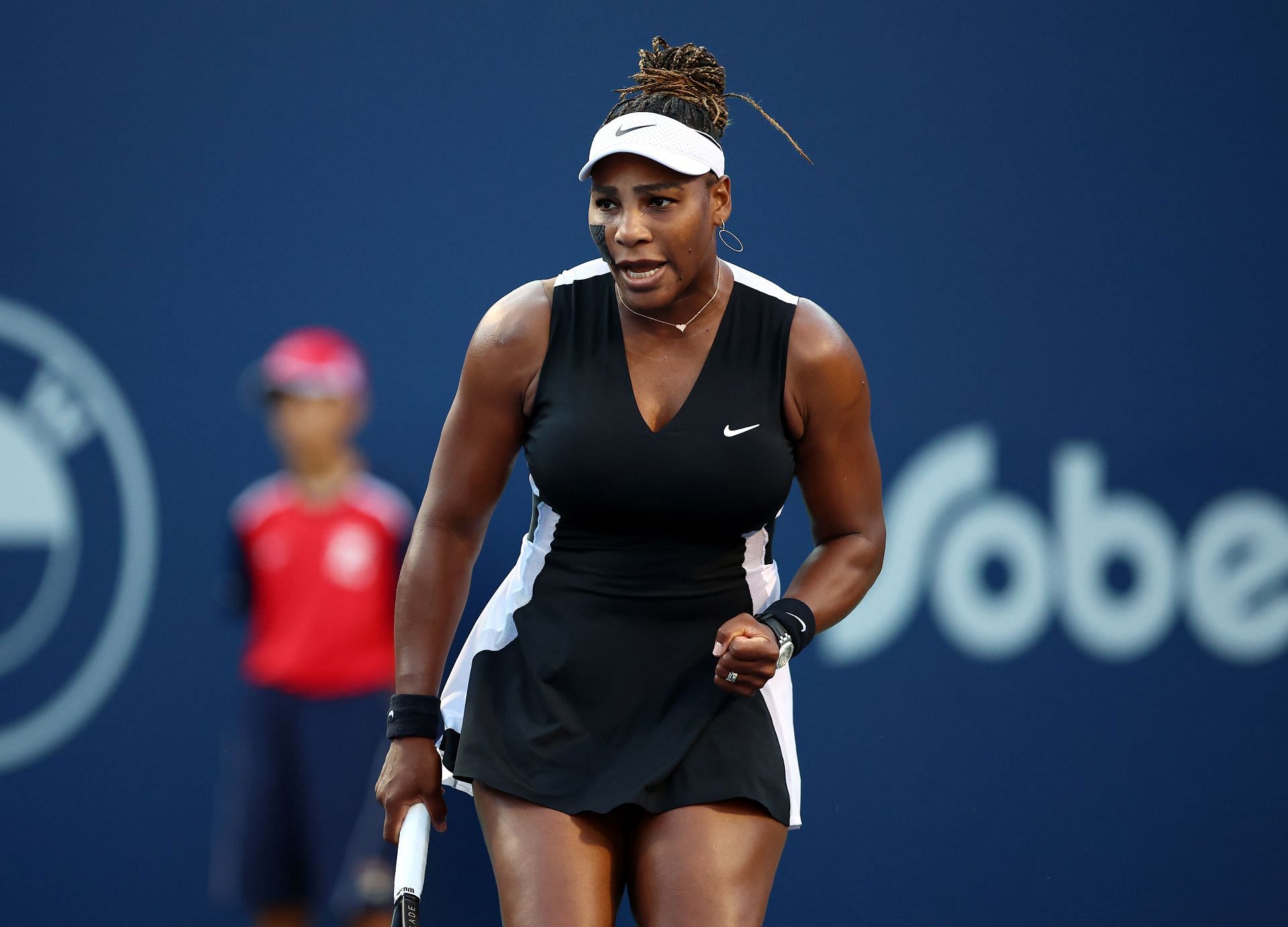 Serena Williams in action at the National Bank Open Toronto