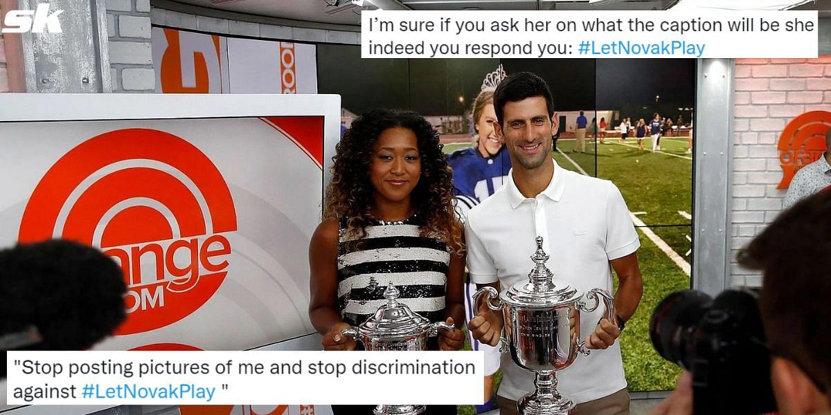 Fans react to a tweet on Naomi Osaka with appeals for Novak Djokovic&#039;s US Open participation