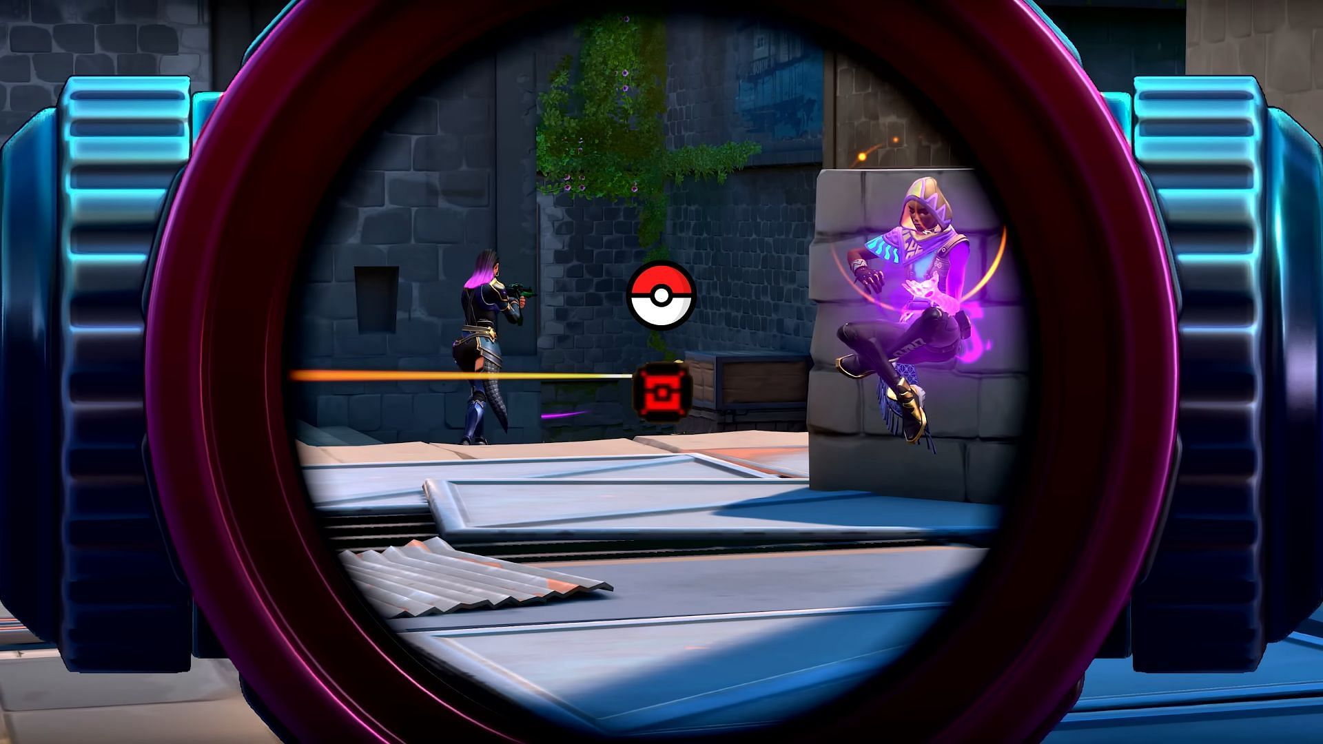How to get the Pokeball crosshair setting (Image via Riot, Pokemon, Dracarys Gaming BD)