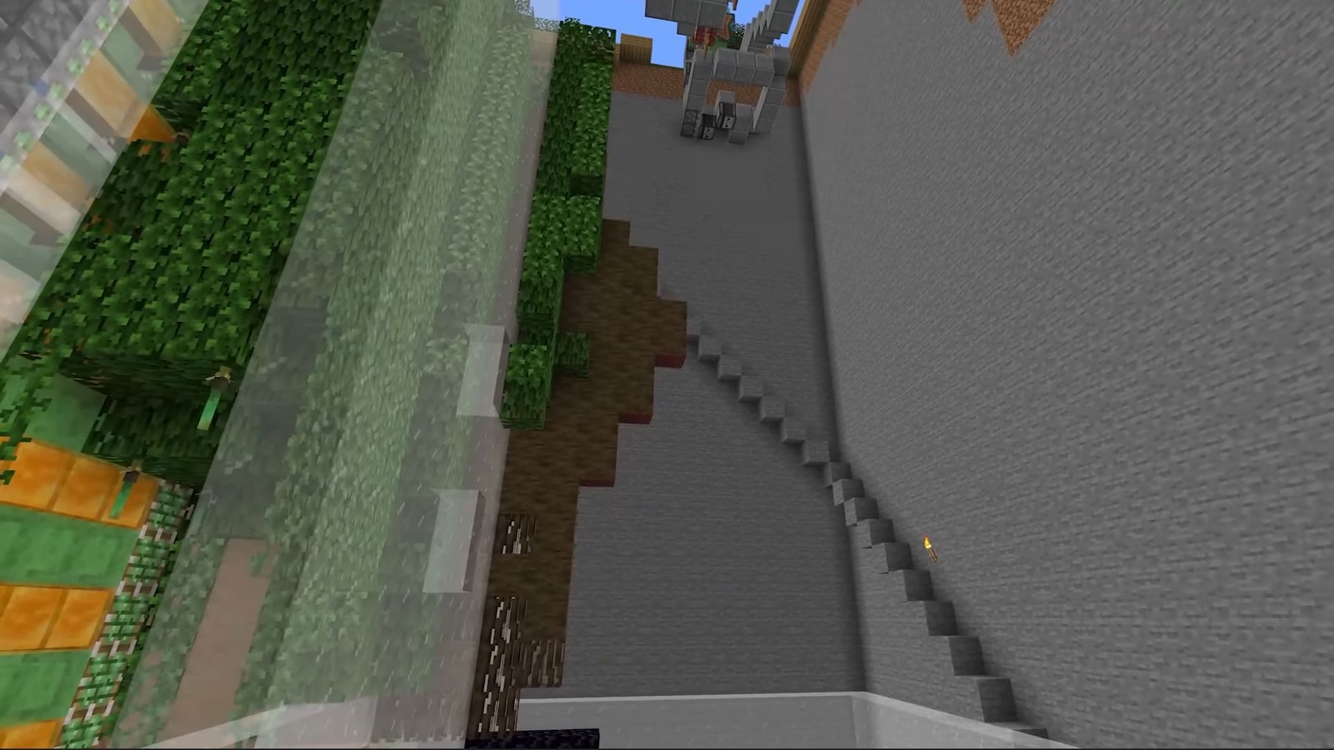 The collection area must be right below the TNT duper and mangrove tree generator (Image via YouTube/Mr Beardstone)