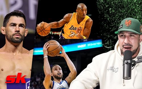 (Clockwise) Dominick Cruz, Kobe Bryant, Brendan Schaub, Steph Curry [Image via The Schaub Show on YouTube]